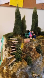 Gwendy “Suicide Stairs” diorama, Courtesy of sixth grader, Clara.
